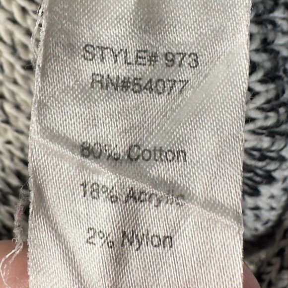 Cabi Blue White Marled 973 Short Sleeve Pullover Tunic Knit Sweater Size Small - Picture 9 of 10